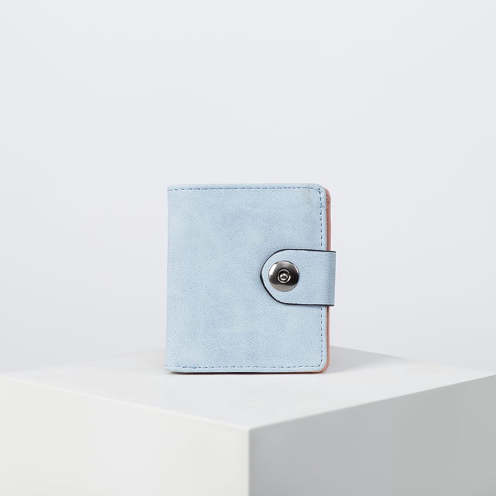 Кошелёк женский на магните, 1 отдел, для карт, цвет фиолетовый