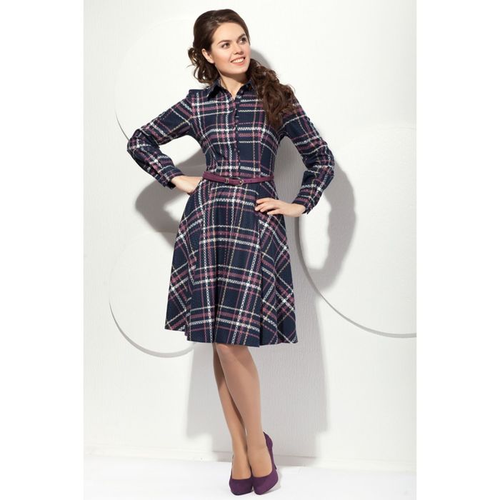 Платье женское, размер 56, цвет тёмно-синий П-404/2