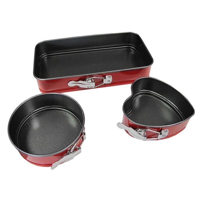 Набор форм для выпечки Irit, 3 предмета, 11.5х4.5 см, 12х4.5 см, 24.5х13.8х4.6 см