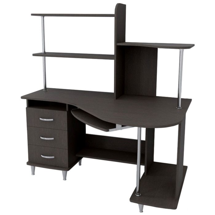 Стол компьютерный Альфа-3 Правый Венге