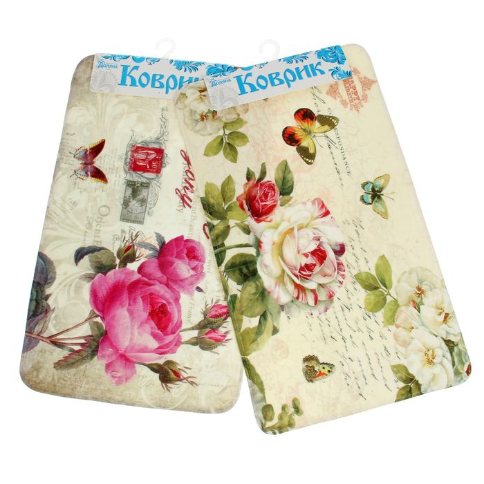 Коврик для ванной "Нежность", цвет МИКС