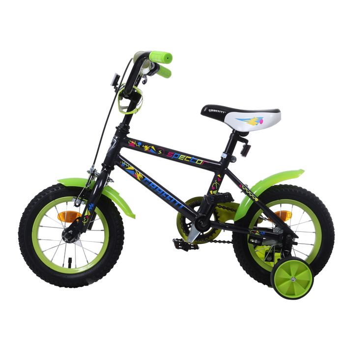 Велосипед 12" GRAFFITI Spector, 2017, цвет чёрный