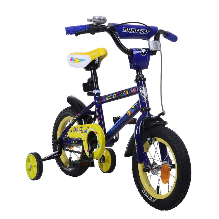 Велосипед 12" GRAFFITI Spector, 2017, цвет синий