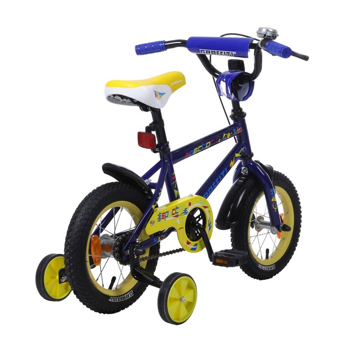 Велосипед 12" GRAFFITI Spector, 2017, цвет синий