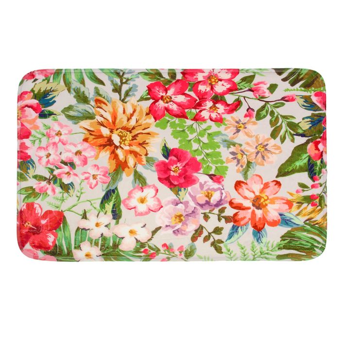 Коврик для ванной "Цветочные мотивы"