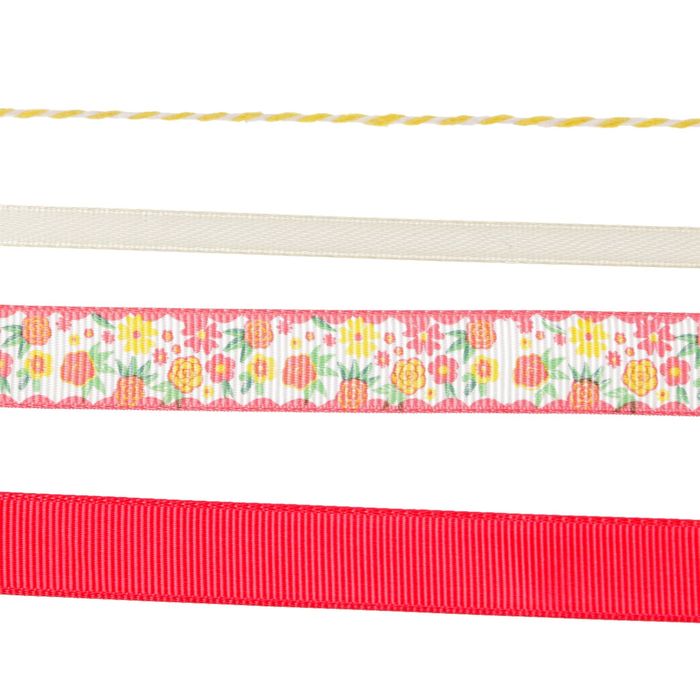 Набор декоративных лент "Яркое лето" (4 шт), 9 х 17,5 см