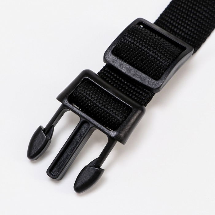 Ошейник с подсветкой, зарядка от USB, до 45 см, 3 режима свечения, черный