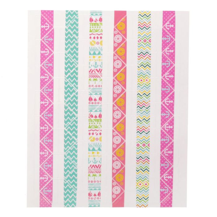 Пластиковые наклейки-уголки для фотографий "Summer time", 11 х 13 см