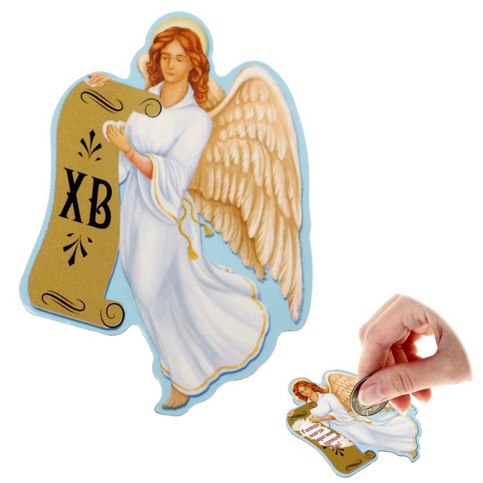 Магнит полимерный "Ангел" со скретч слоем