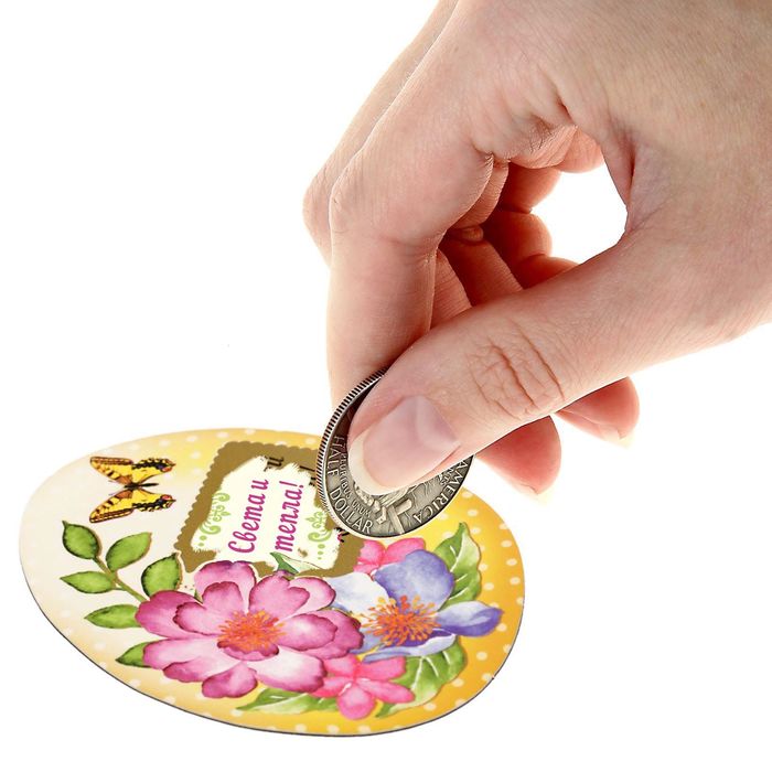 Магнит полимерный "Яйцо" со скретч слоем