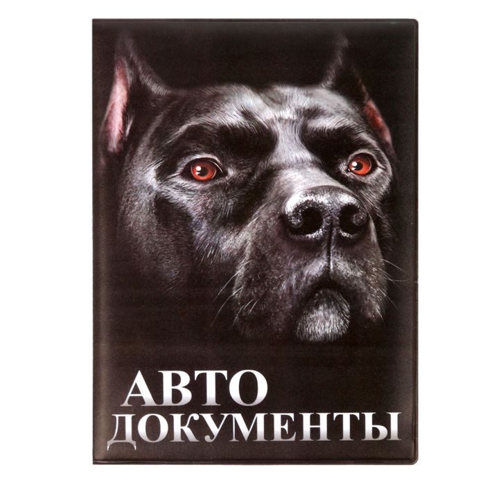 Обложка для автодокументов "Питбуль"