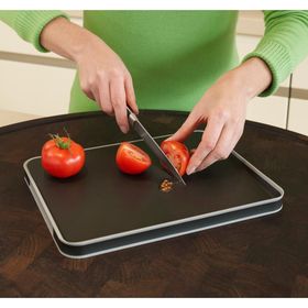 

Доска разделочная для мяса Joseph Joseph Cut Carve Plus, двухсторонняя, большая, чёрная