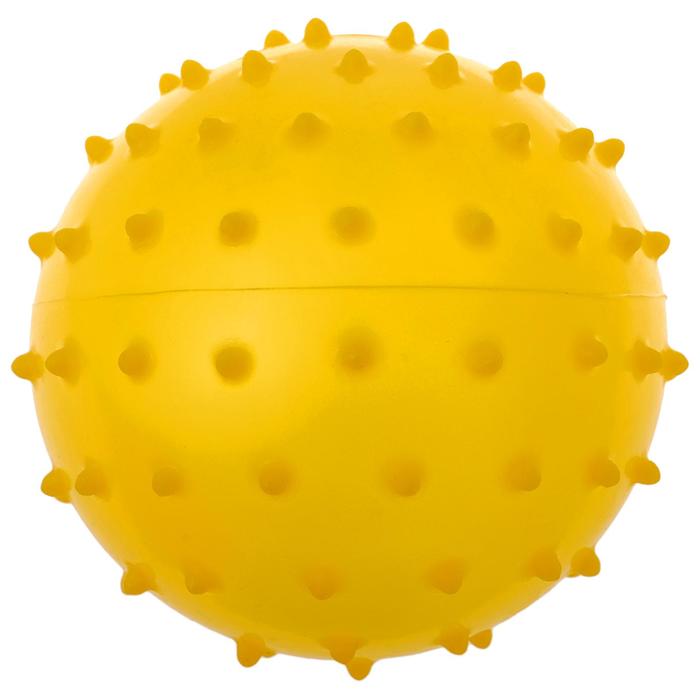 Мячик массажный, матовый пластизоль d=8 см, 15 г, цвет МИКС