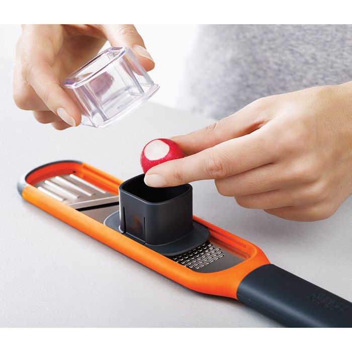 Терка и слайсер 2-в-1 Joseph Joseph Handi-Grate, оранжевая