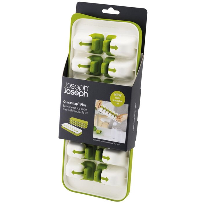 Форма для льда Joseph Joseph QuickSnap Plus, бело-зелёная