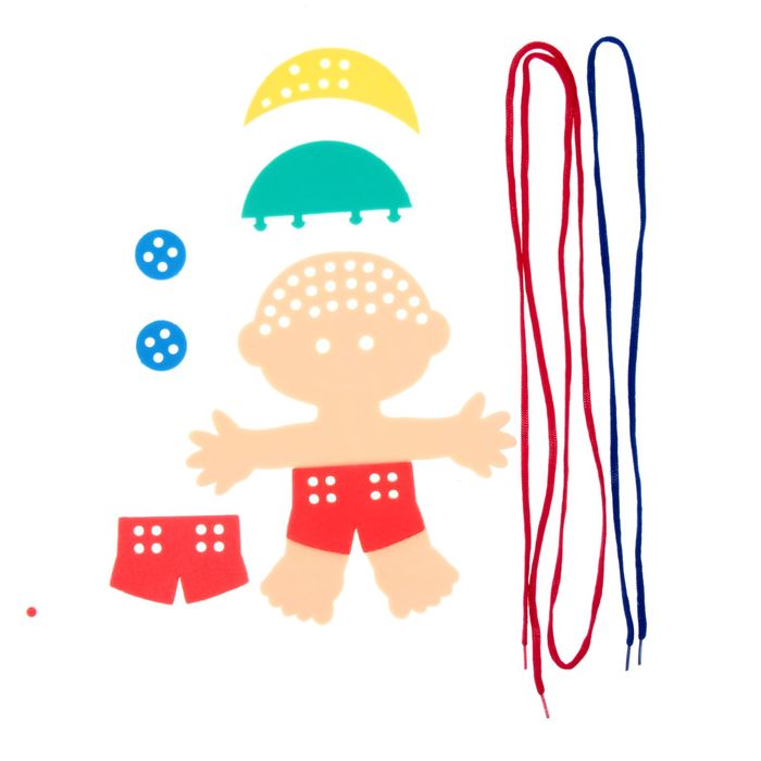 Шнуровка "Мальчик", МИКС