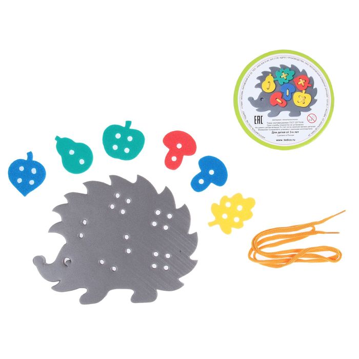 Шнуровка "Ежик"45469 МИКС