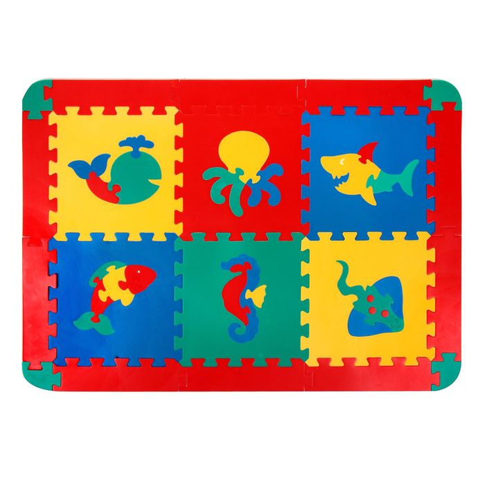 Коврик "Морской", 6 деталей