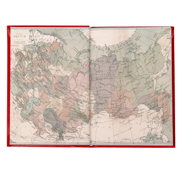 Ежедневник "Россия великая", экокожа, 80 листов