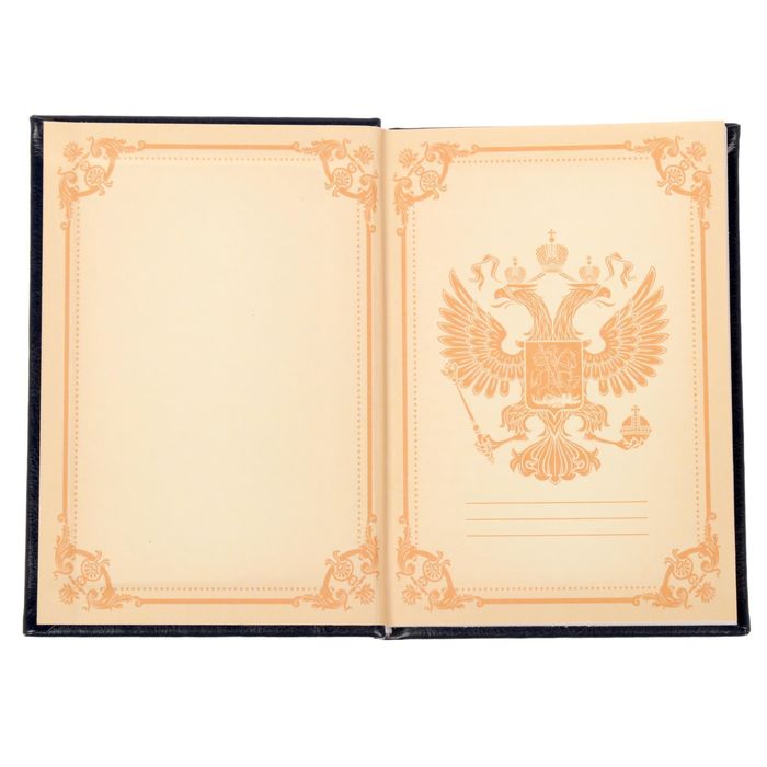 Ежедневник "Россия великая и непобедимая", экокожа, 80 листов