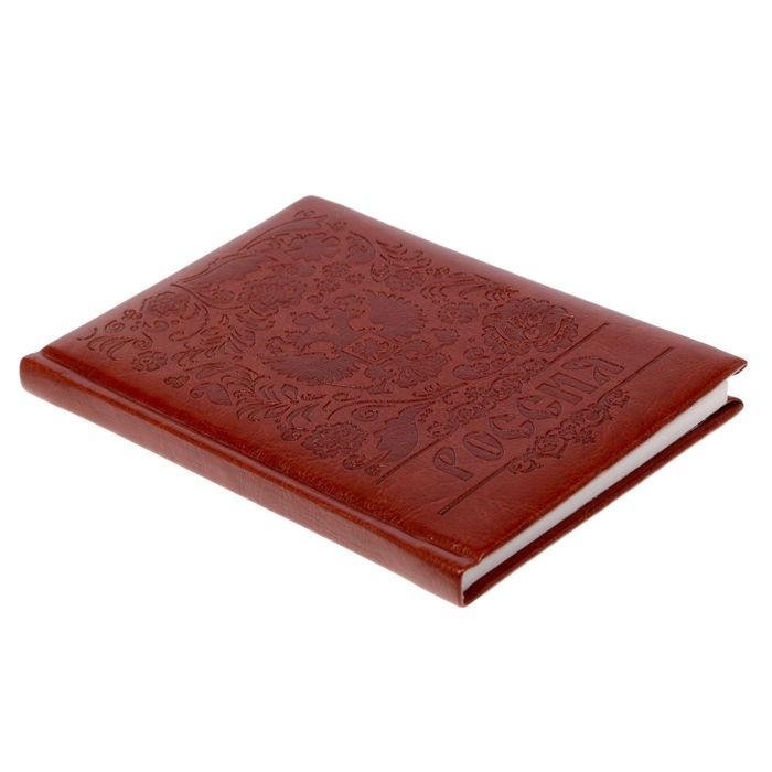 Ежедневник "Россия", экокожа, 80 листов