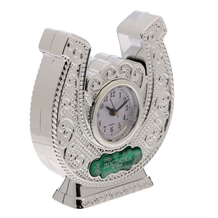 Часы настольные подкова "Достатка в дом"