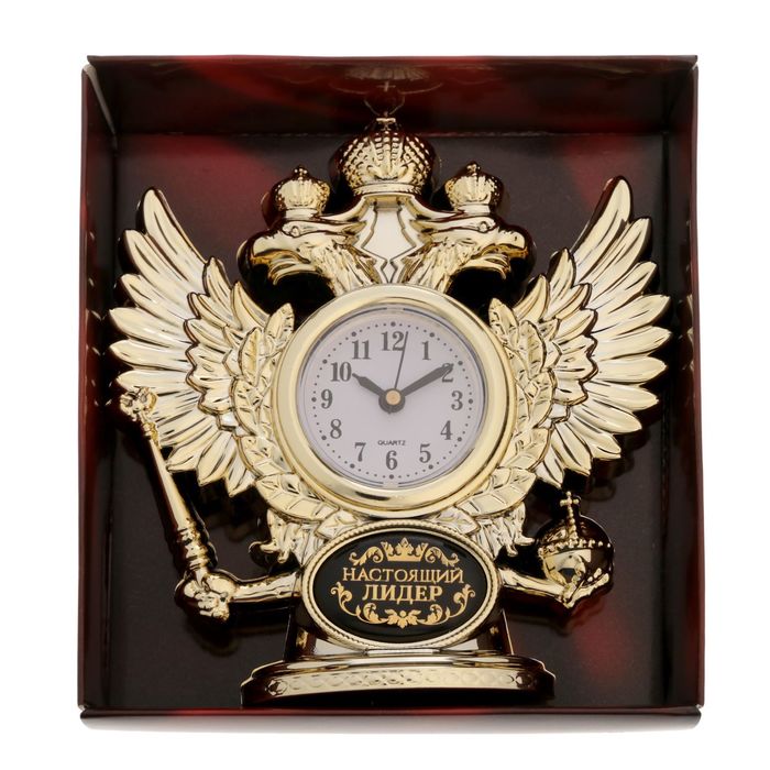 Часы настольные орел "Настоящий лидер"