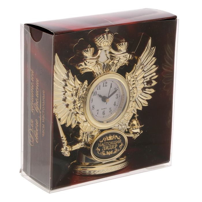 Часы настольные орел "Настоящий лидер"