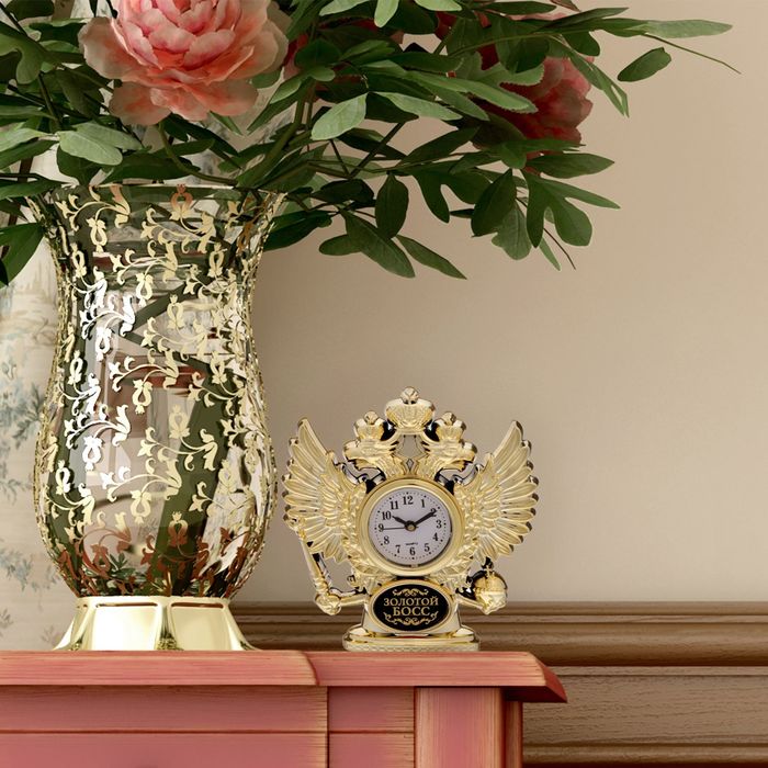 Часы настольные орел "Золотой босс"