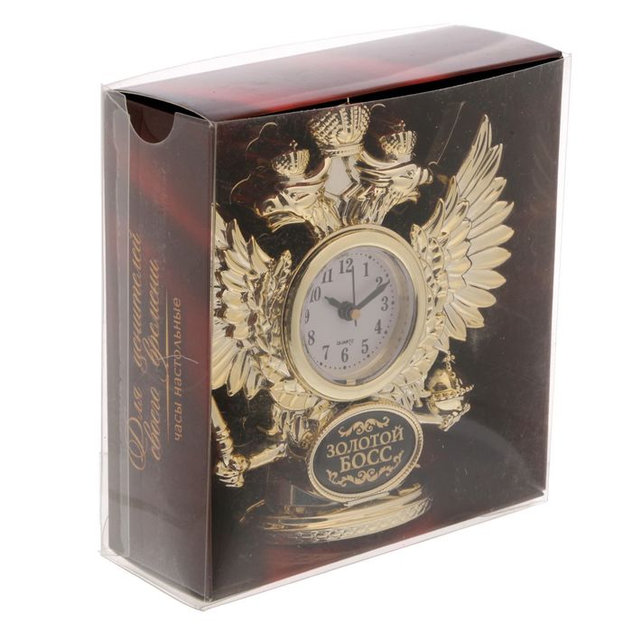 Часы настольные орел "Золотой босс"