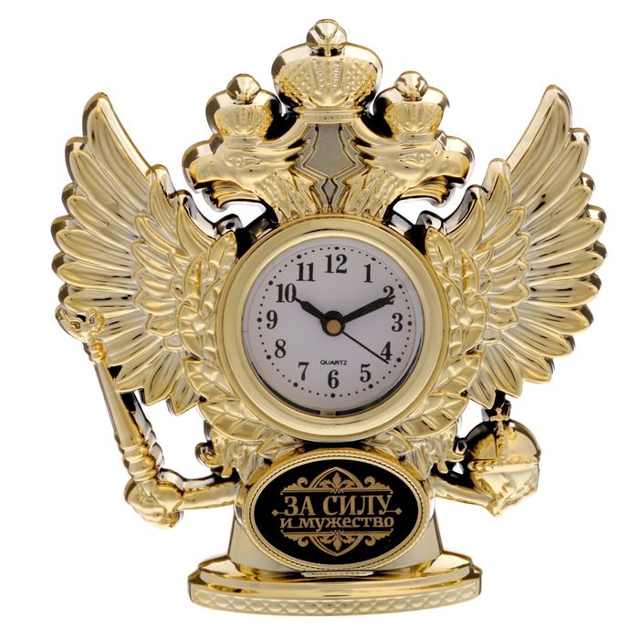 Часы настольные орел "За силу и мужество"