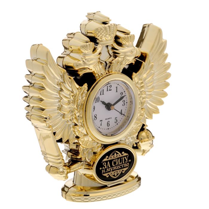 Часы настольные орел "За силу и мужество"