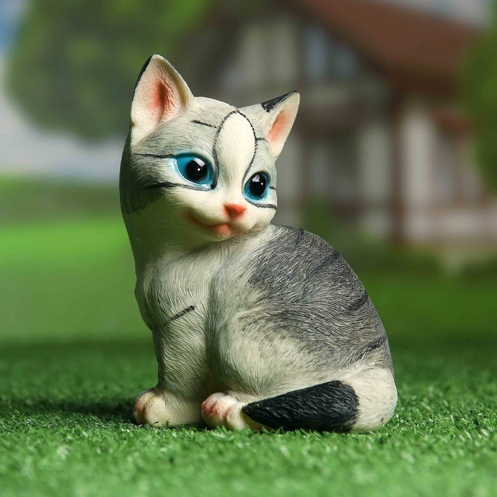 Садовая фигура "Котенок" 12*14*8 см