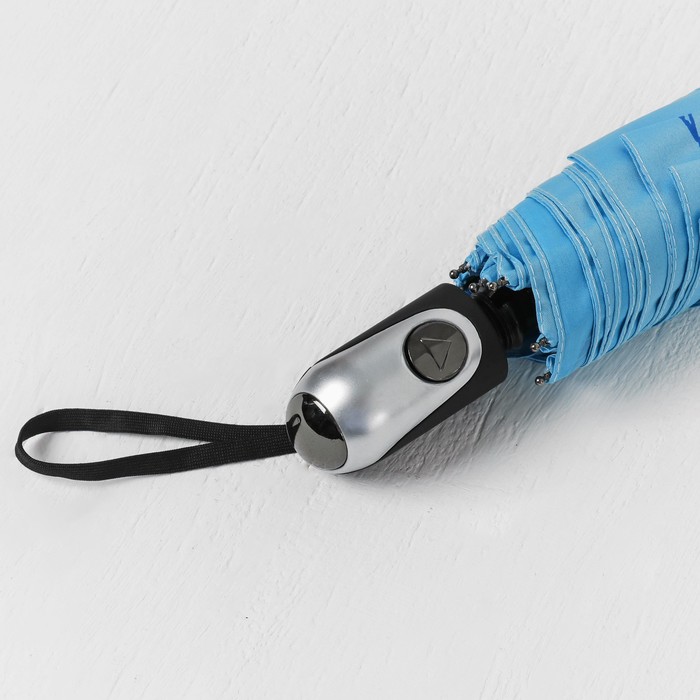 Зонт полуавтоматический "Одуванчики", R=55см, цвет голубой