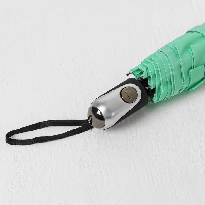 Зонт полуавтоматический "Одуванчики", R=55см, цвет зелёный