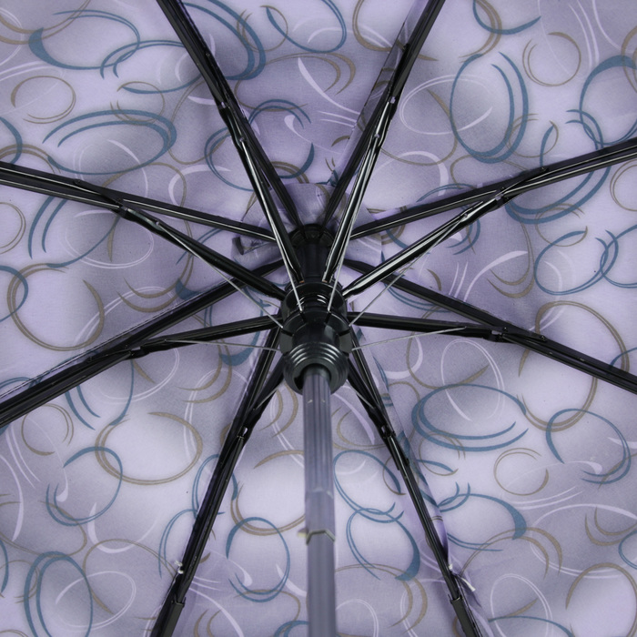 Зонт полуавтоматический "Кольца", R=55см, цвет фиолетовый