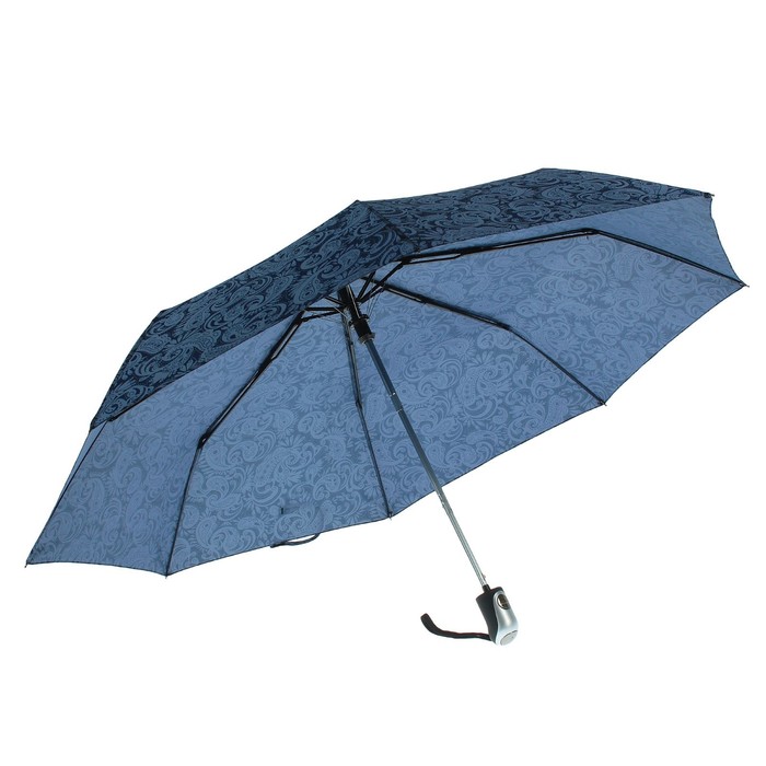 Зонт полуавтоматический "Огурцы", R=55см, цвет тёмно-синий