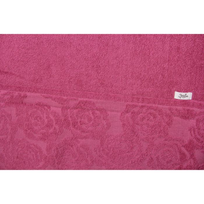 Полотенце "8 марта" махровое "Этель" Симфония темно-розовый 50*90 см, 400гр/м2