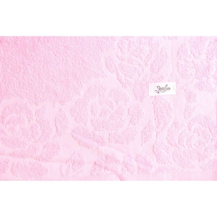 Полотенце "8 марта" махровое "Этель" Флоренция розовый 50*90 см, 400гр/м2