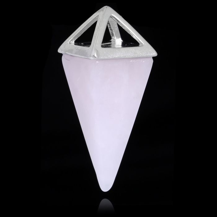 Подвеска кристалл " Кварц розовый"