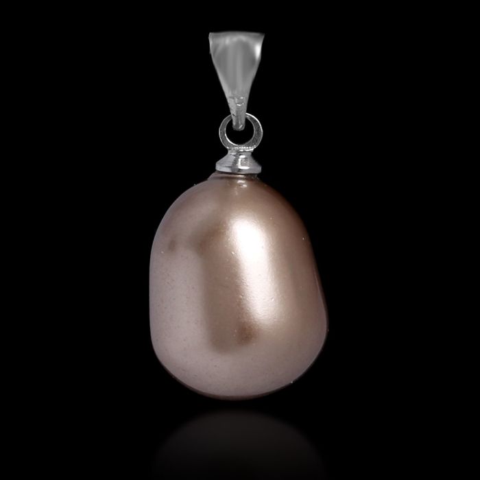 Подвеска капелька "Майорка" цвет коричневый