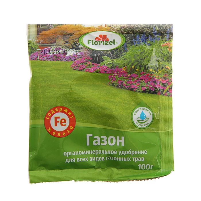 Удобрение органоминеральное Газон Florizel, 100 г