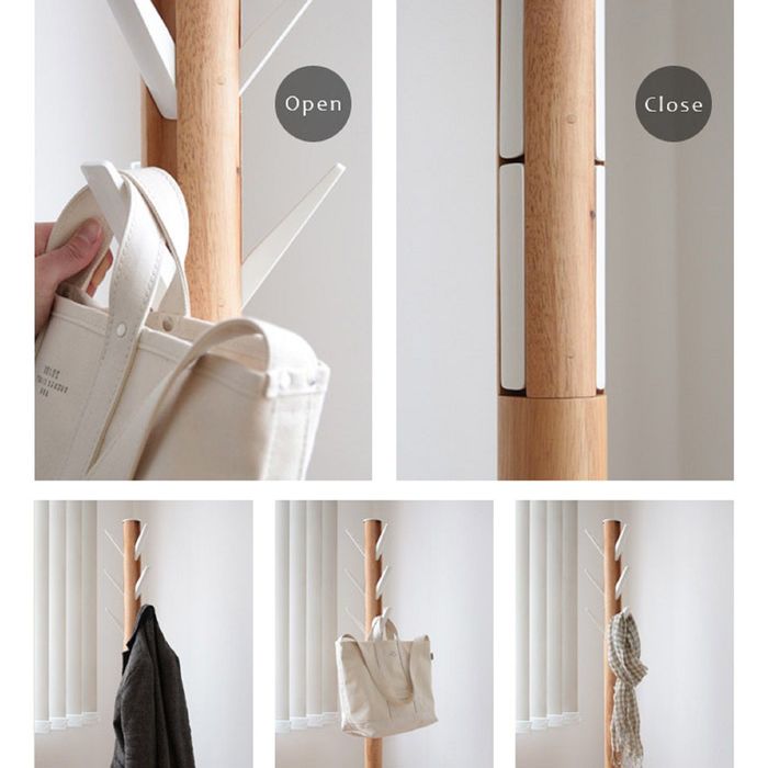 Вешалка FLAPPER, напольная, белая