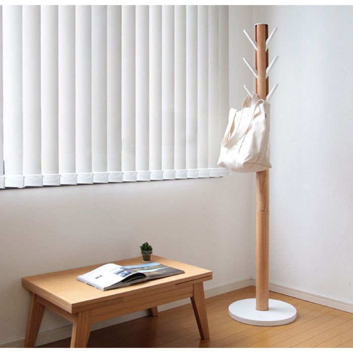 Вешалка FLAPPER, напольная белая, дерево
