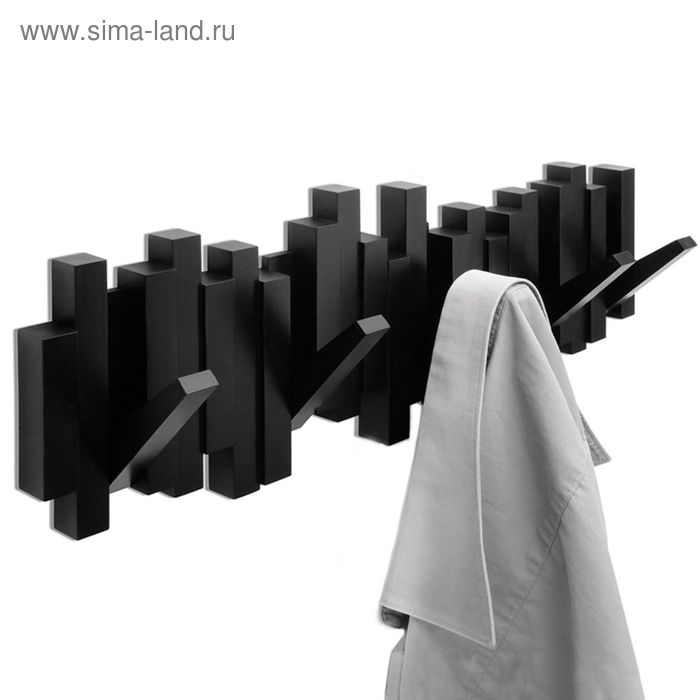

Вешалка настенная Sticks, чёрная