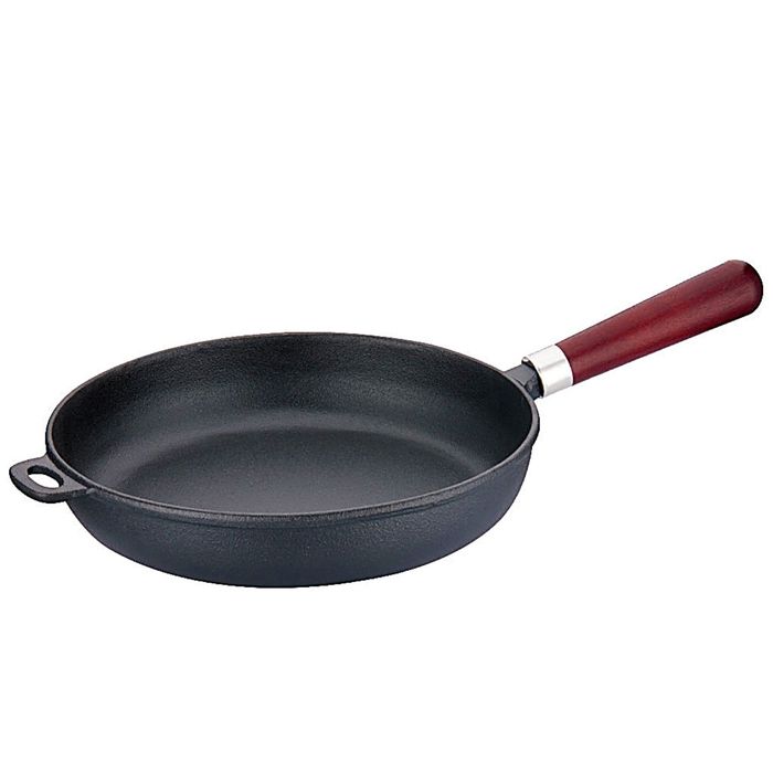 Сковорода чугунная "PH" Peterhof, 26 см, деревянная ручка