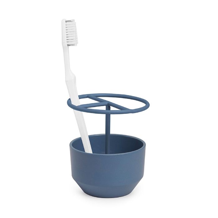 Стакан для зубных щёток FIBOO, дымчато-синий