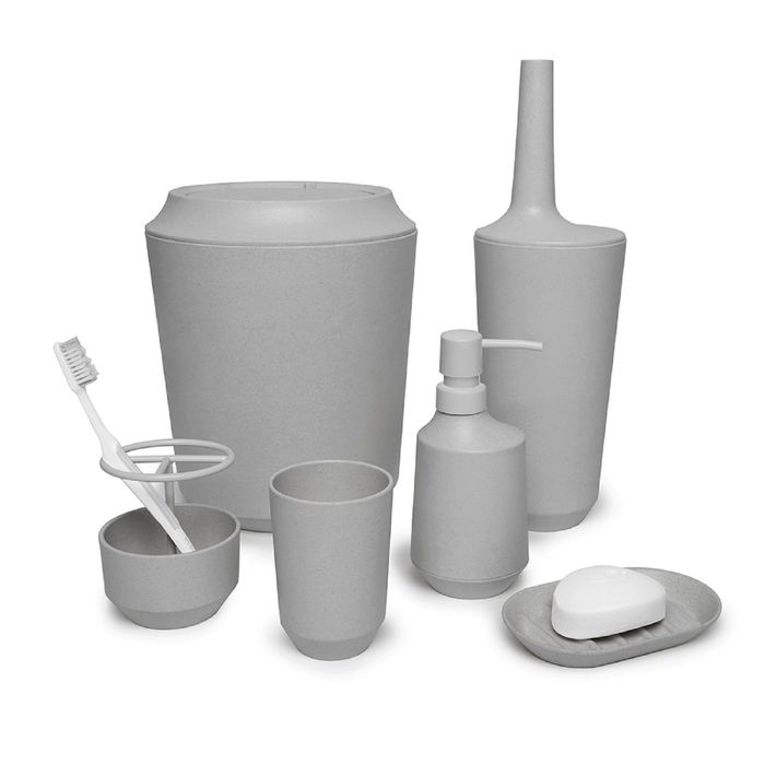 Стакан для зубных щёток FIBOO, серый