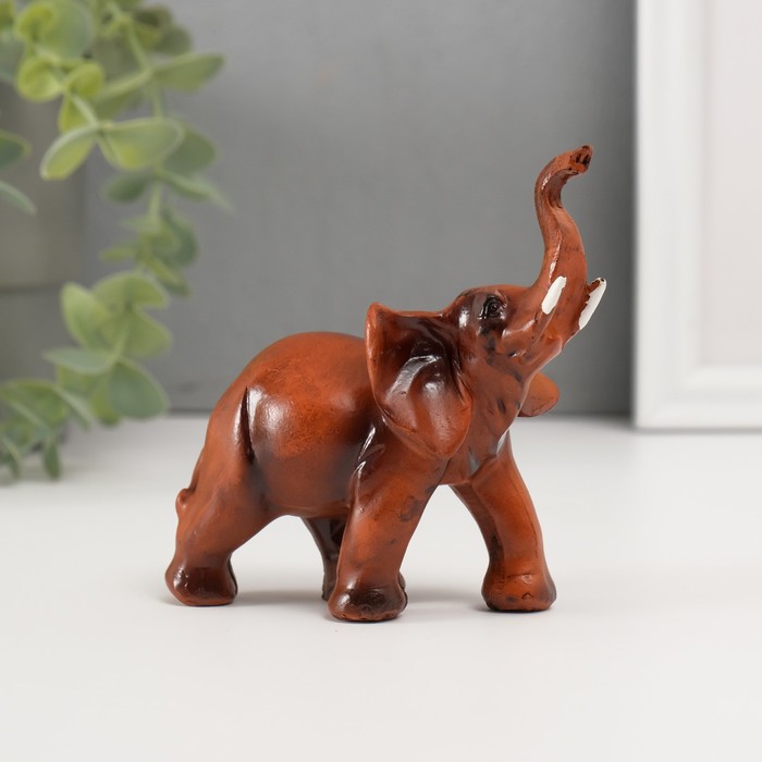 Сувенир полистоун Индийский слон 9х8х5 см