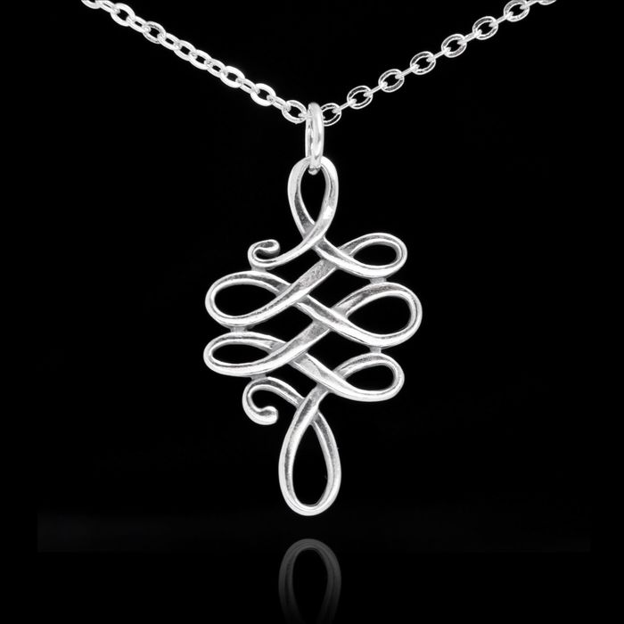 Кулон "Оскорбило", цвет белый в серебре